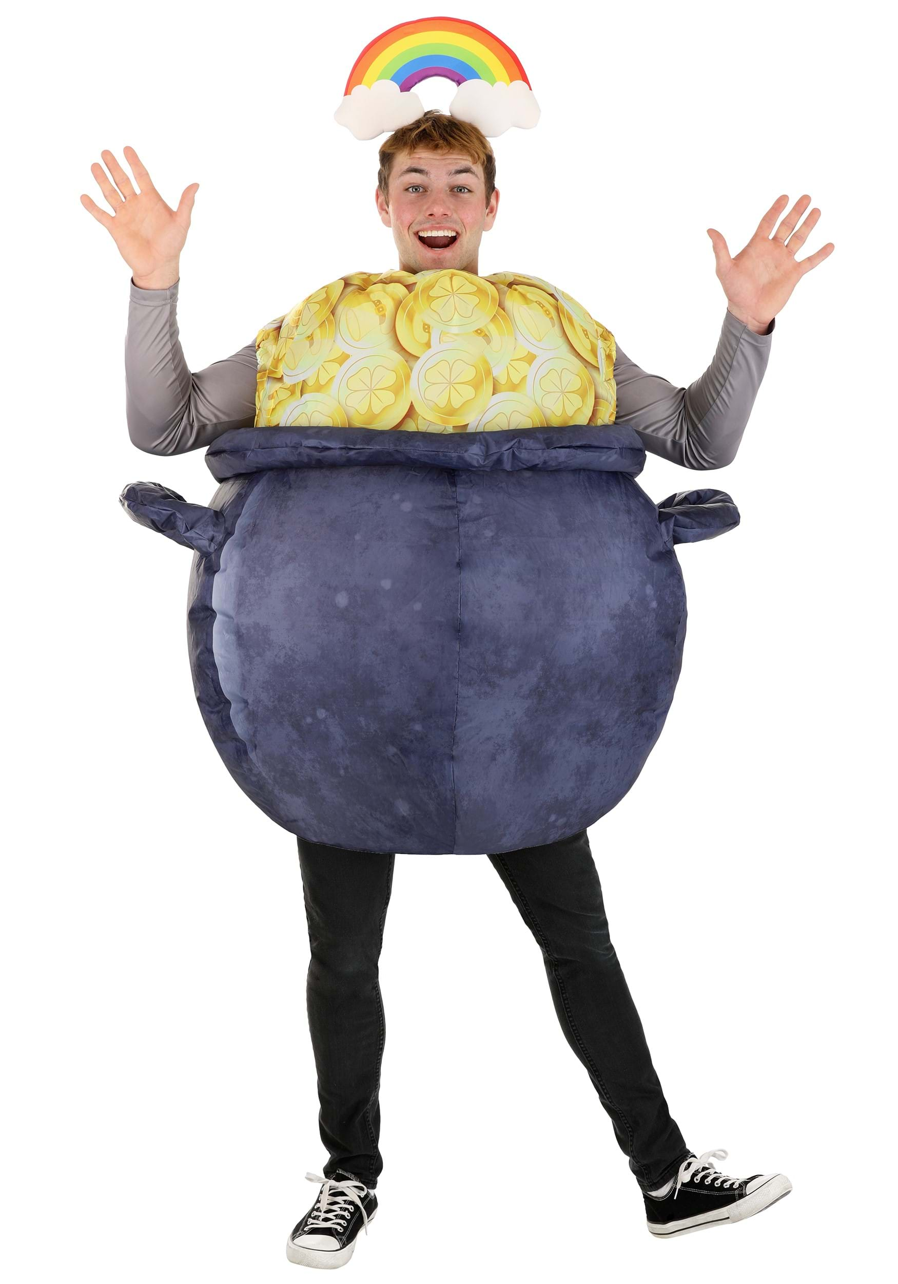 Inflatable Pot of Gold Adult Costume | St. Patrick's Day Costumes