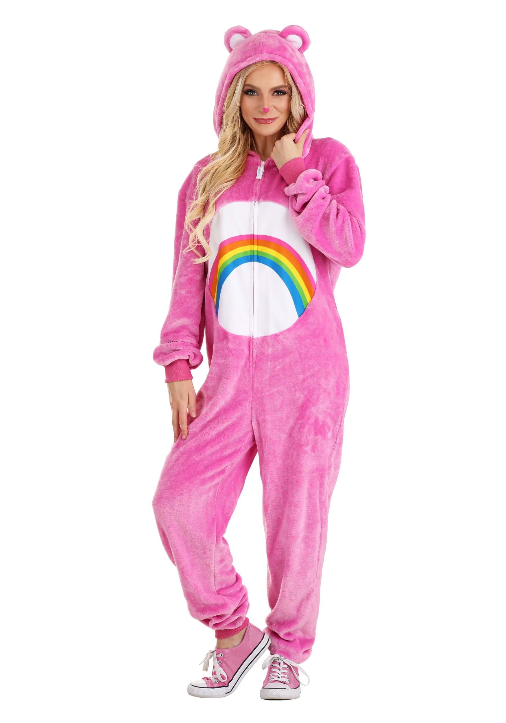 Cheer Bear Care Bears Adult Onesie Costume | Care Bears Costumes