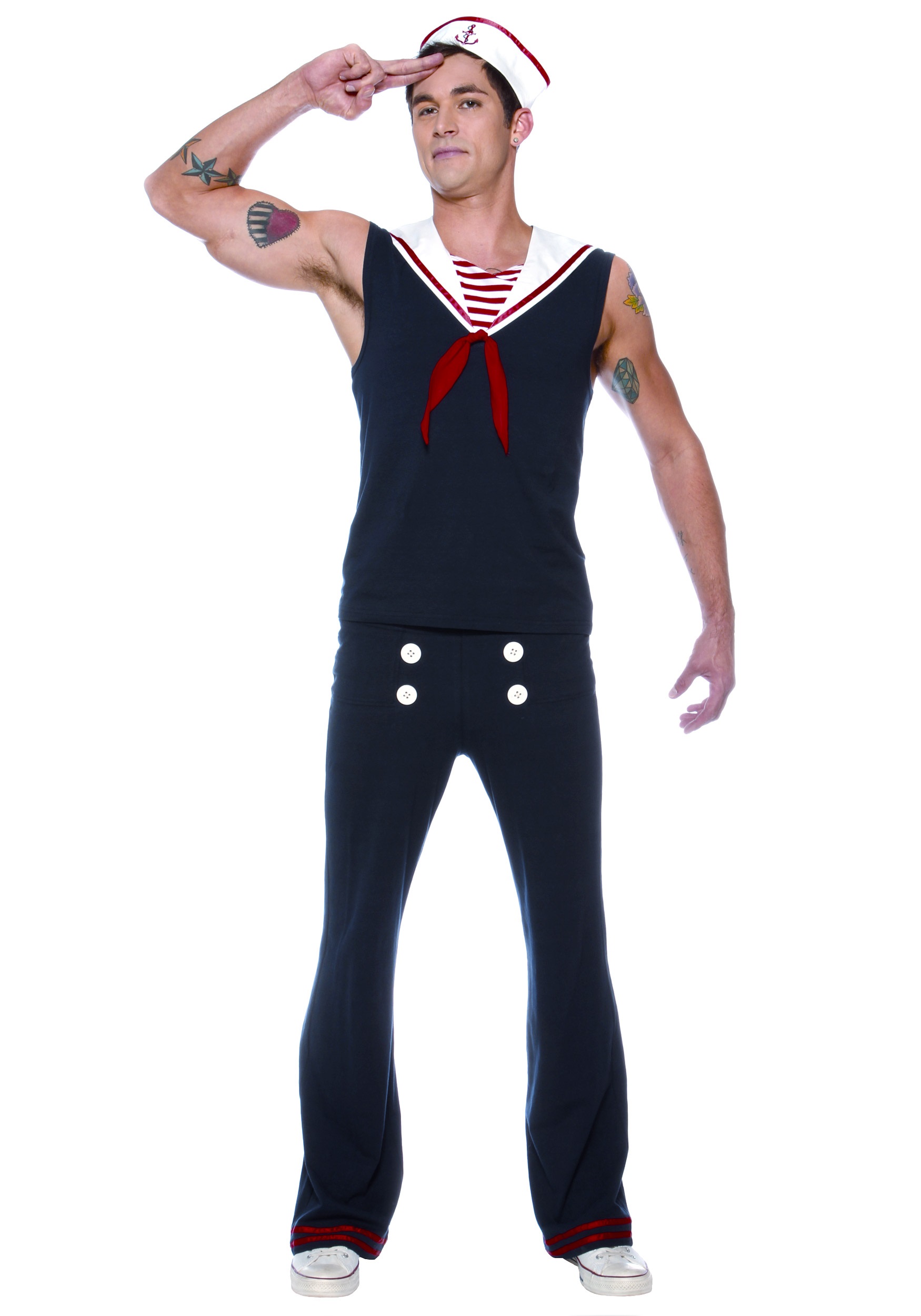 Deckhand Sailor Men's Costume | Sexy Sailor Costume