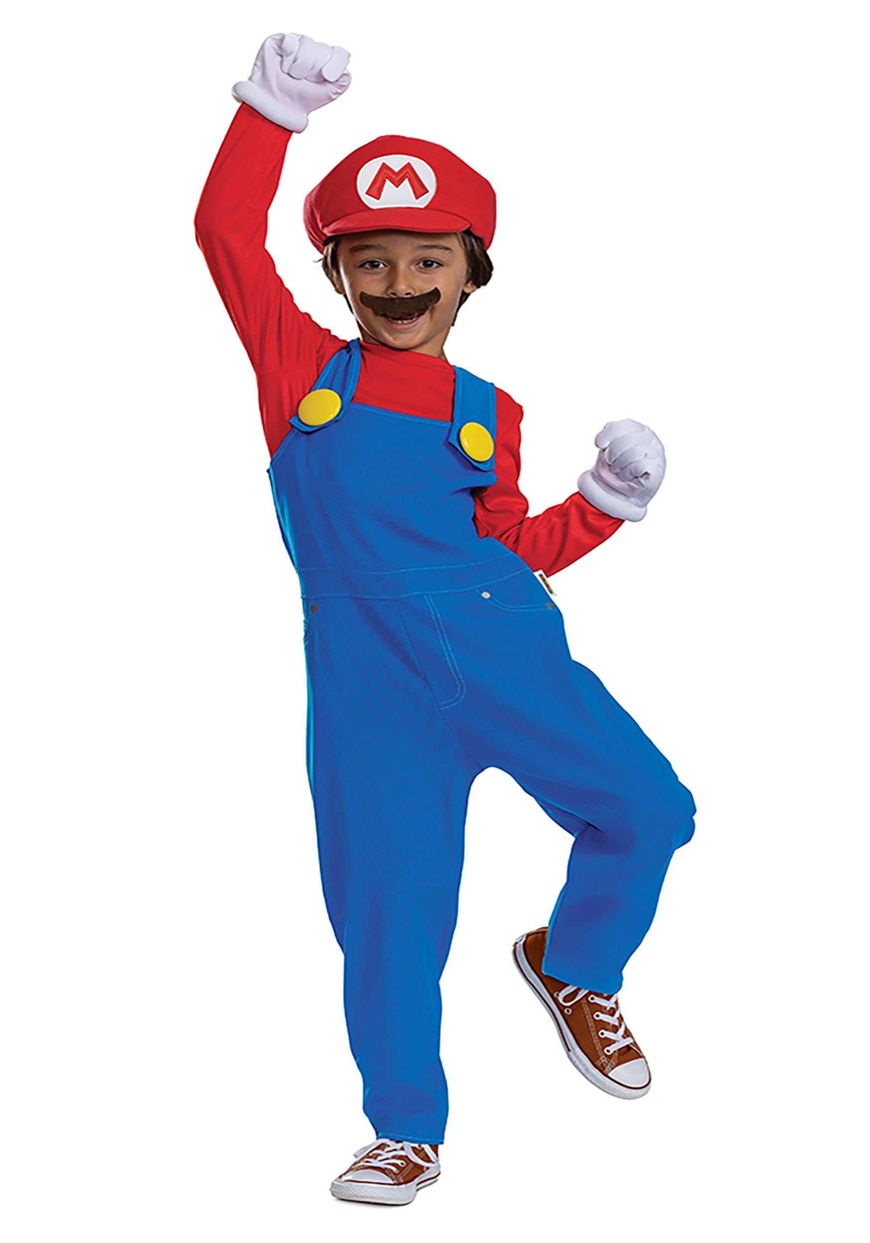 Kid's Super Mario Bros Premium Mario Costume