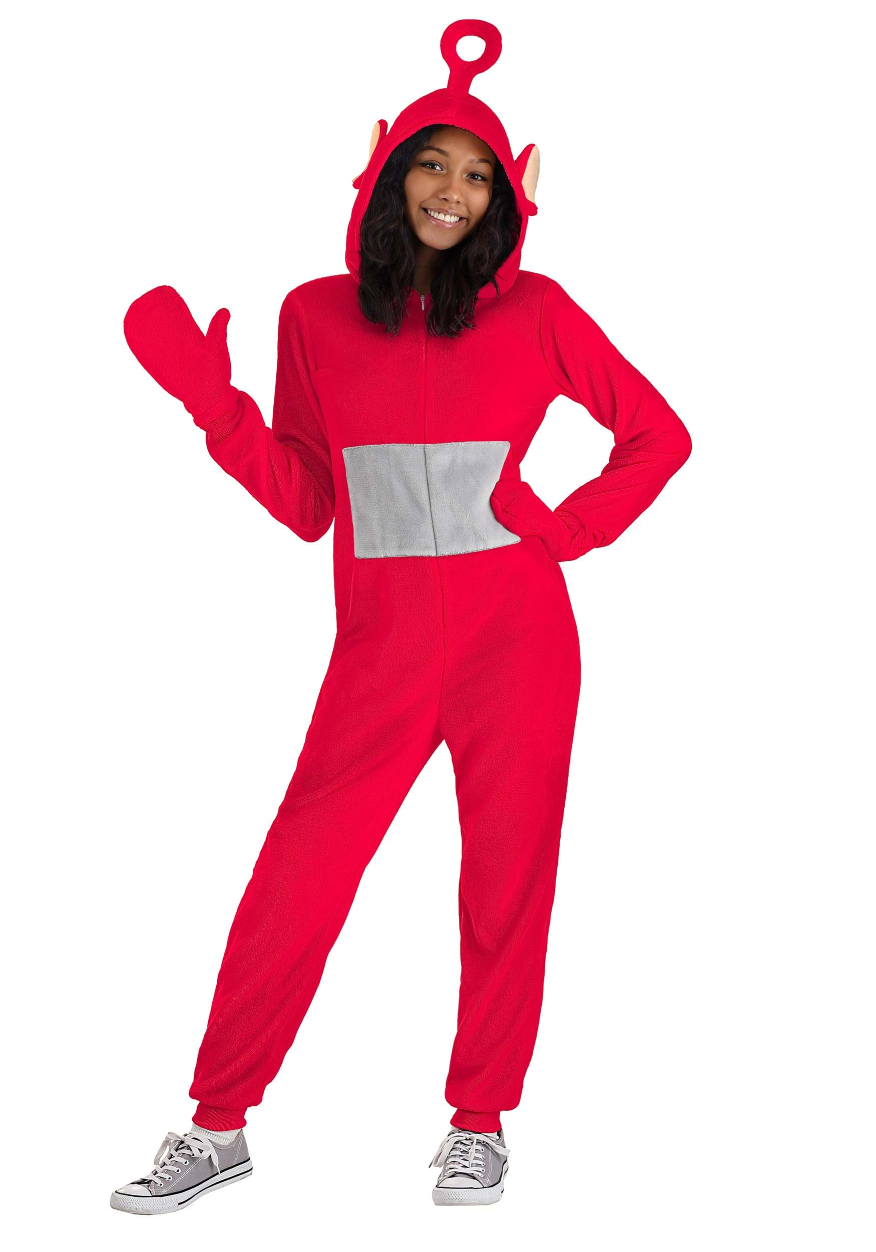 Teletubbies Po Adult Jumpsuit Costume