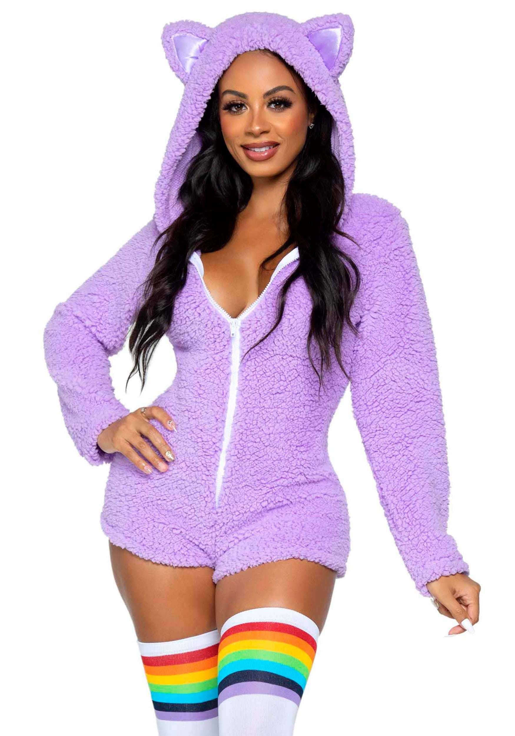 Purple Cuddle Cat Women