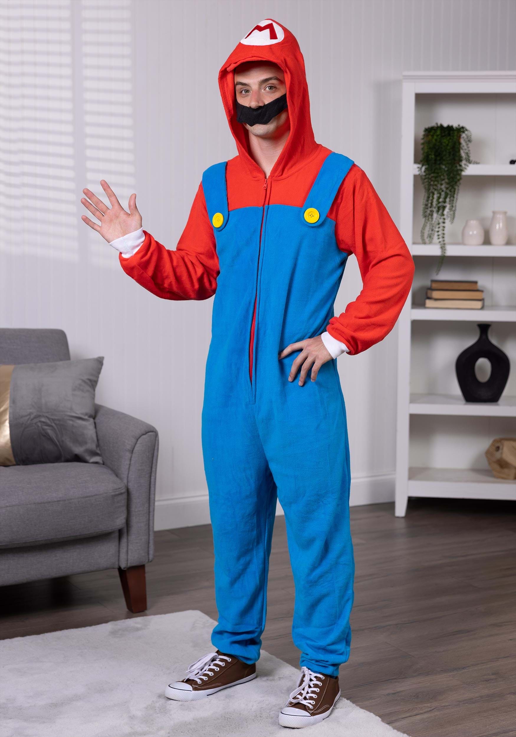 Unisex Mario Microfleece Union Suit