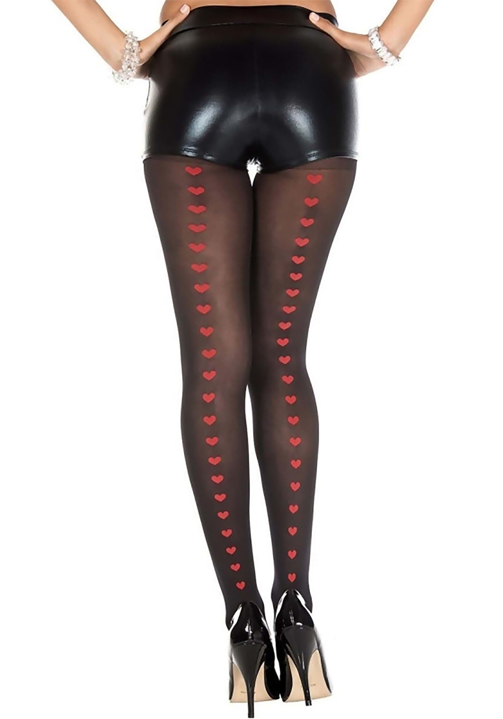 Women's Heart Backseam Tights | Stockings and Tights