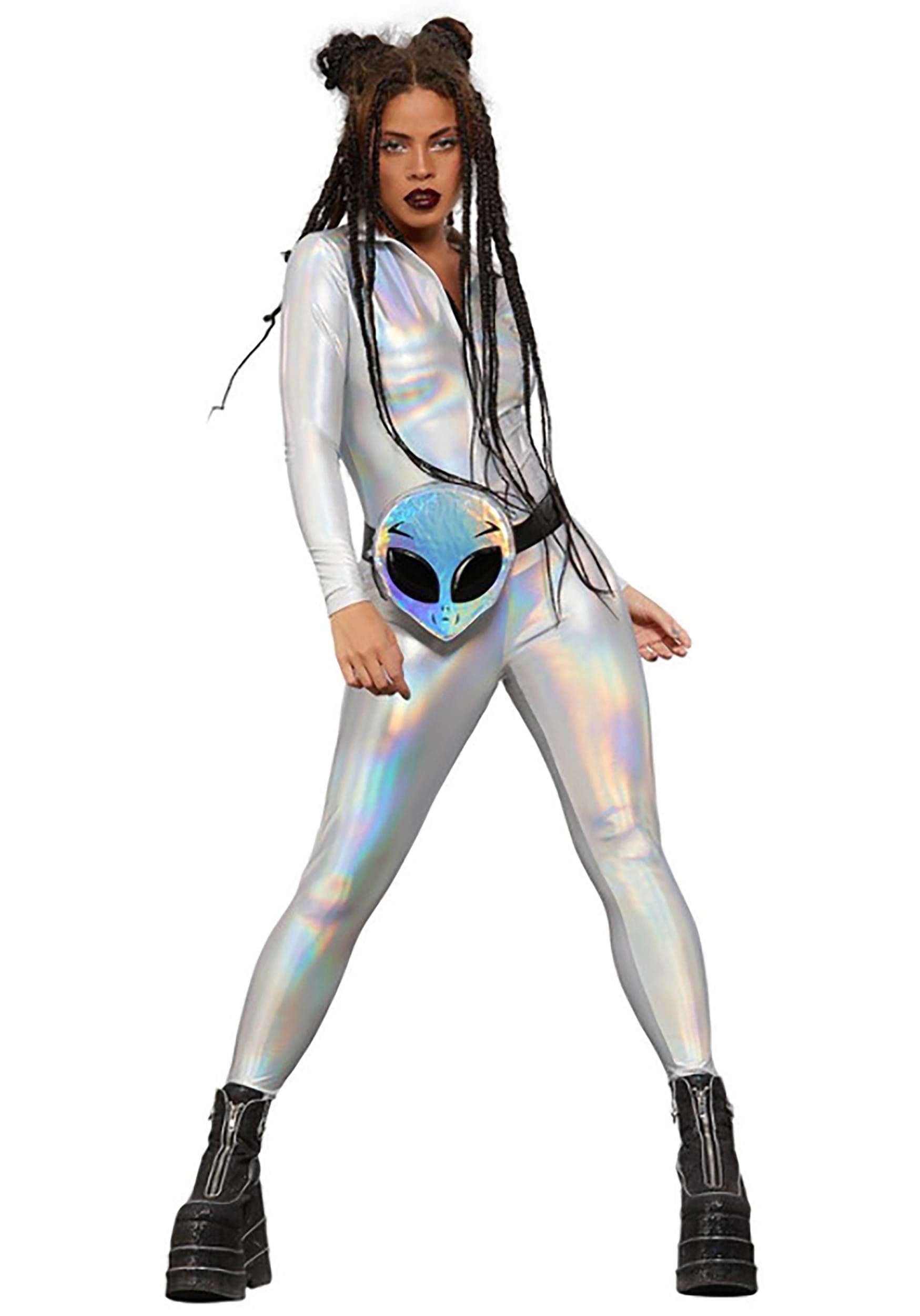 Holographic Women's Catsuit Costume | Costumes for Women