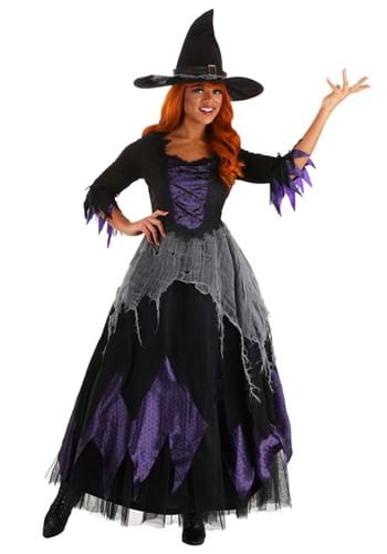 Women&#39;s Midnight Purple Witch Costume