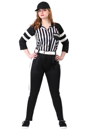 Women&#39;s Plus Size Referee Costume