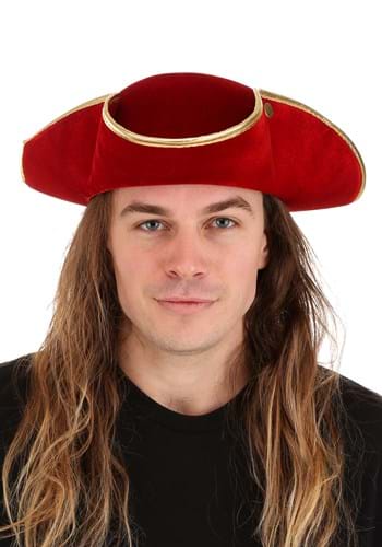 Adult Rum Pirate Red Costume Hat