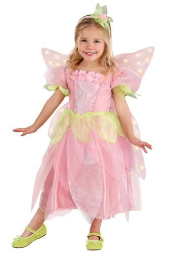 Girl&#39;s Toddler Deluxe Rose Fairy Costume