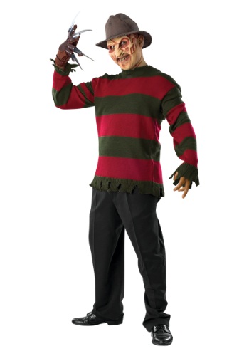 Men&#39;s Deluxe Freddy Costume Sweater with Mask