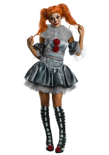 IT Deluxe Pennywise Women&#39;s Dress Costume