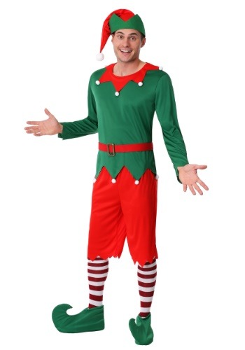 Plus Size Santa&#39;s Helper Costume for Men