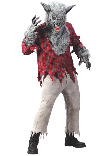 Men&#39;s Silver Werewolf Costume