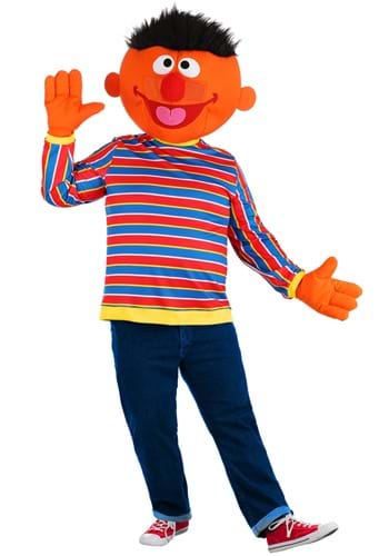 Plus Size Sesame Street Ernie Mascot Men&#39;s Costume