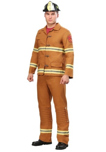 Tan Firefighter Uniform Men&#39;s Costume
