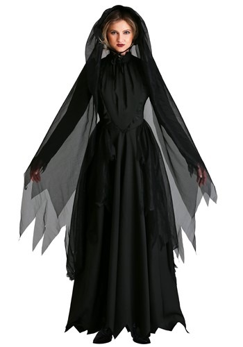 Lady in Black Women&#39;s Ghost Costume