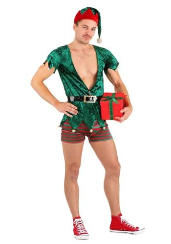 Men&#39;s Sexy Christmas Elf Costume
