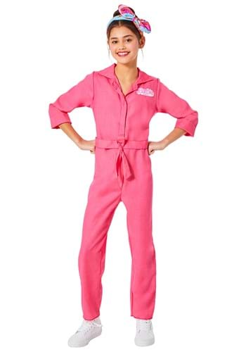 Barbie Movie Kid&#39;s Barbie Pink Jumpsuit Costume