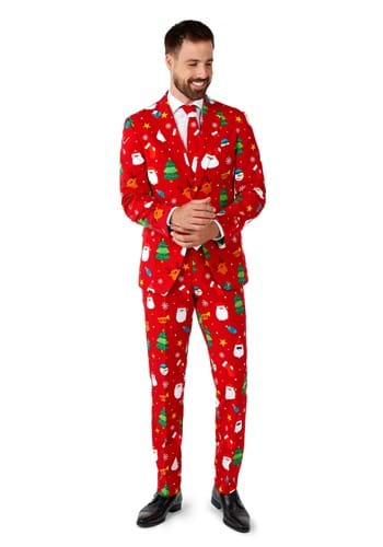 Men&#39;s Opposuits Christmas Festivity Red Suit