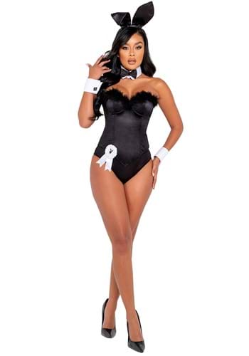 Playboy Women&#39;s Black Boudoir Bunny Costume