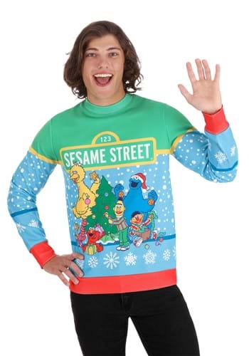 Sesame Street Christmas Sweatshirt for Adults