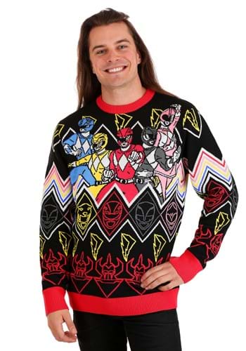Adult Heroic Pose Power Rangers Unisex Sweater