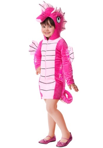Girl&#39;s Pink Seahorse Toddler Costume