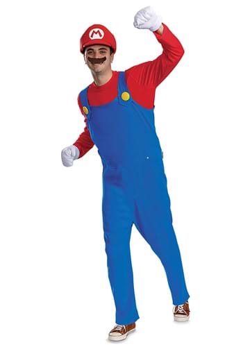 Men&#39;s Super Mario Bros Premium Mario Costume