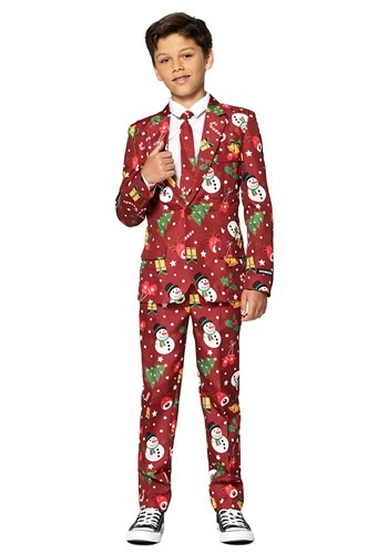 Suitmeister: Christmas Red Light Up Boy&#39;s Suit