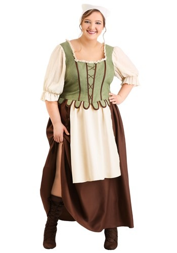 Plus Size Medieval Pub Wench Costume for Women