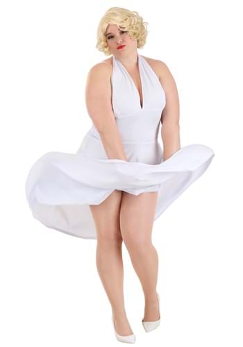 Plus Size Deluxe Marilyn Halter Dress Costume for Women