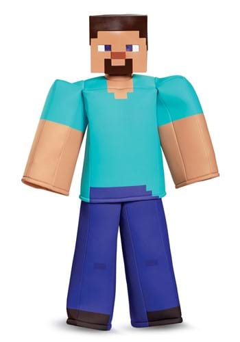 Boy&#39;s Minecraft Steve Prestige Costume