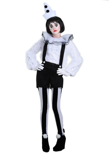 Vintage Pierrot Clown Women&#39;s Costume