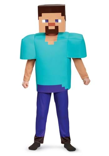 Boy&#39;s Minecraft Steve Deluxe Costume