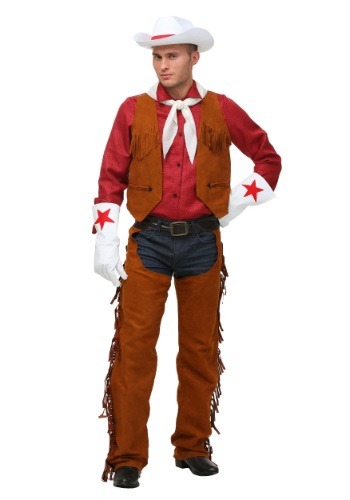 Plus Size Rodeo Cowboy Men&#39;s Costume