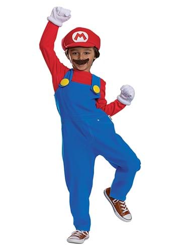 Super Mario Bros Kid&#39;s Premium Mario Costume