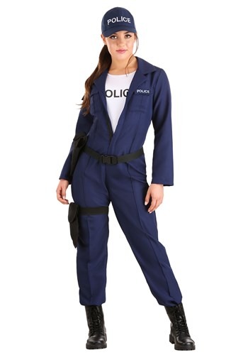 Women&#39;s Tactical Cop Jumpsuit Costume