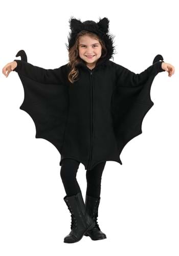 Girl&#39;s Cozy Black Bat Costume