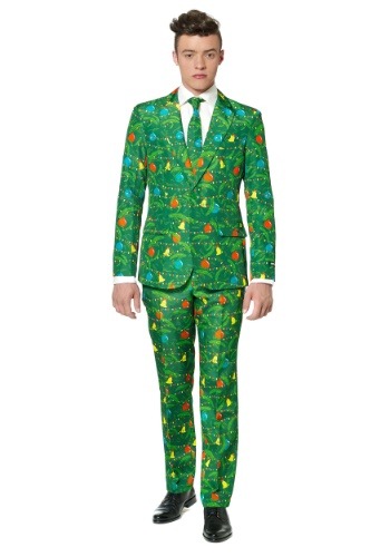 Green Christmas Tree Men&#39;s Suitmeister Suit