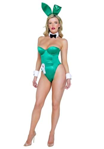 Women&#39;s Sexy Green Playboy Bunny Costume