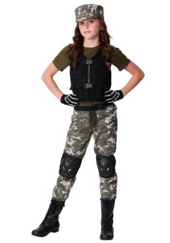 Girls Stealth Soldier Costume