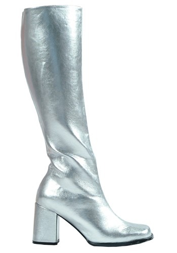 Women&#39;s Silver Gogo Boots