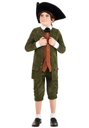 Kid&#39;s Green Colonial Costume