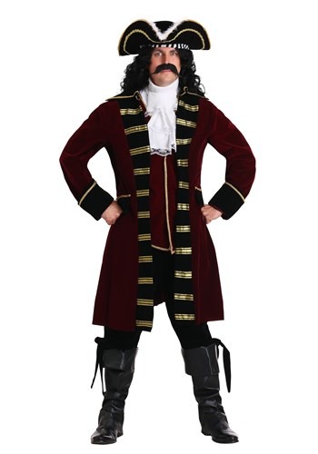 Plus Size Deluxe Captain Hook Costume for Men