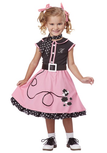 Girl&#39;s 50&#39;s Poodle Cutie Toddler Costume