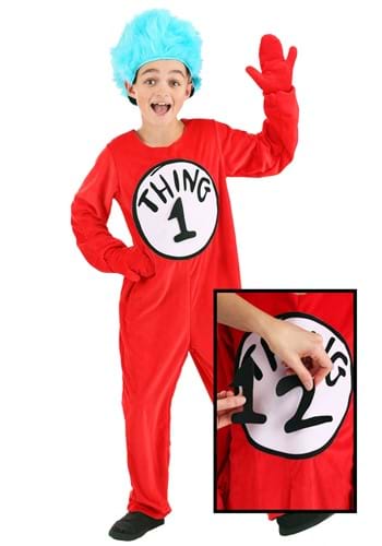 Thing 1&amp;2 Kids Deluxe Costume