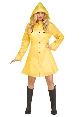 Women&#39;s Yellow Raincoat Costume