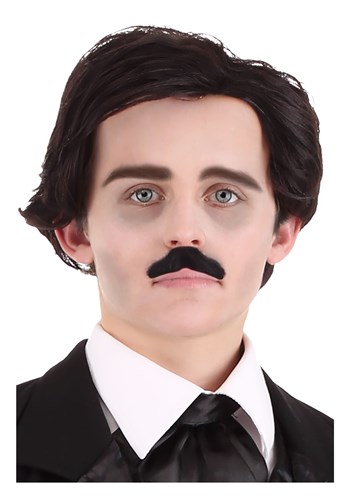 Edgar Allan Poe Wig and Mustache