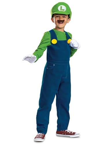 Super Mario Bros Kid&#39;s Premium Luigi Costume