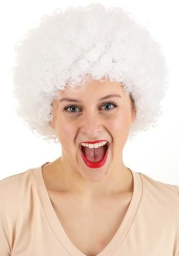 Adult Deluxe White Afro Wig